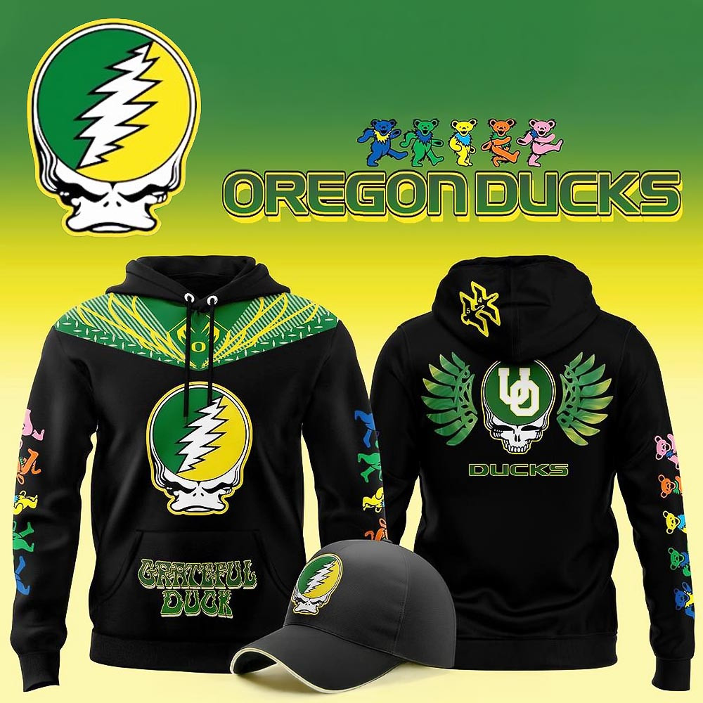 Oregon Ducks x Grateful Dead Day Special Hoodie Football Fan Gift Ideas