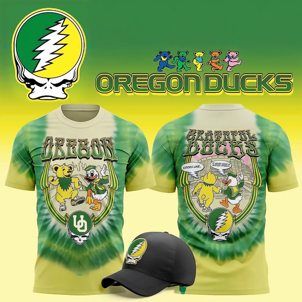 Oregon Ducks x Grateful Dead Day Special T-Shirt Football Fan Gift Ideas