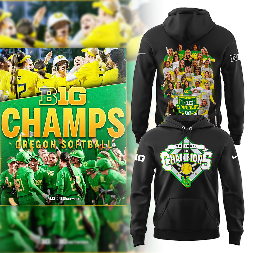 Oregon Softball x Big10 Champs Hoodie Best Gift For Softball Fans