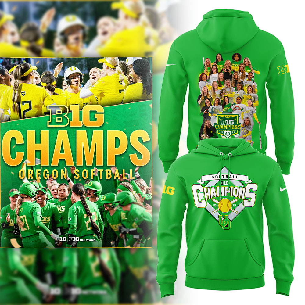Oregon Softball x Big10 Champs Hoodie Gift For Softball Lover