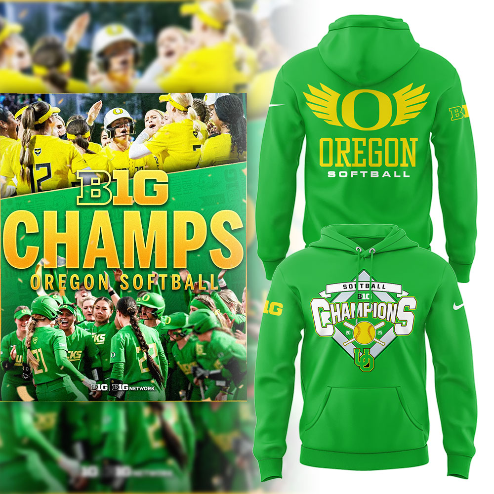 Oregon Softball x Big10 Champs Hoodie Gift For Softball Players