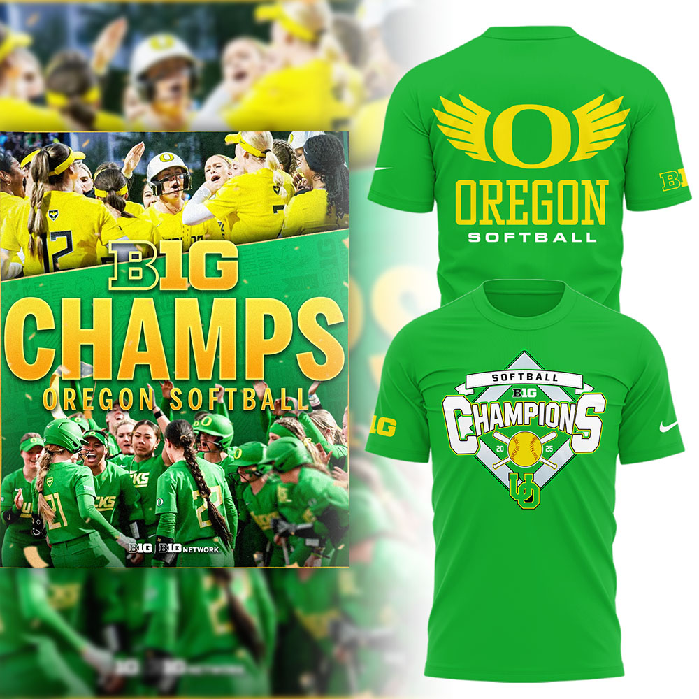 Oregon Softball x Big10 Champs T-Shirt Gift For Softball Fans