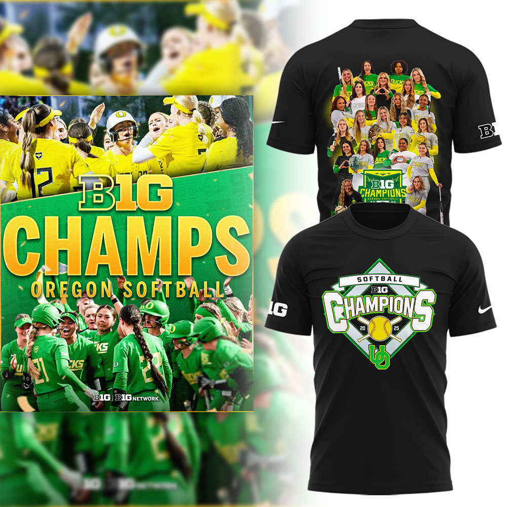 Oregon Softball x Big10 Champs T-Shirt Gift For Softball Lover