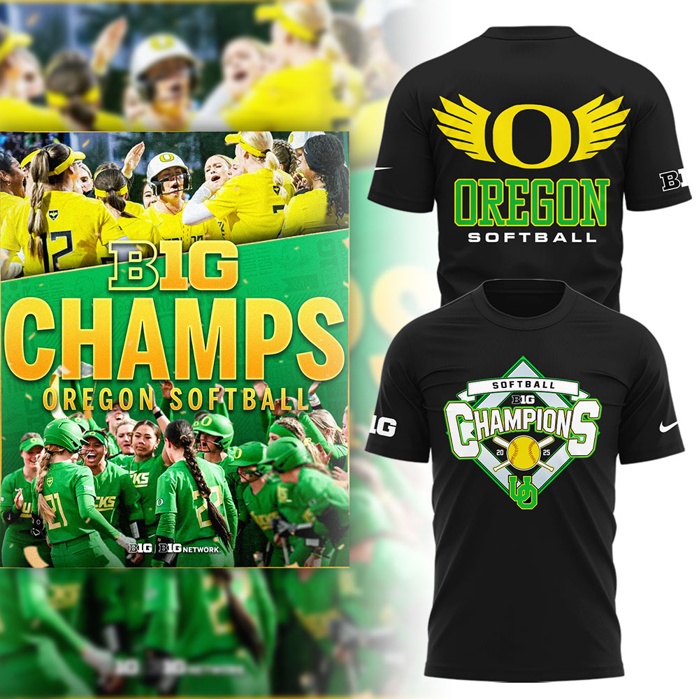 Oregon Softball x Big10 Champs T-Shirt Gift For Softball Players