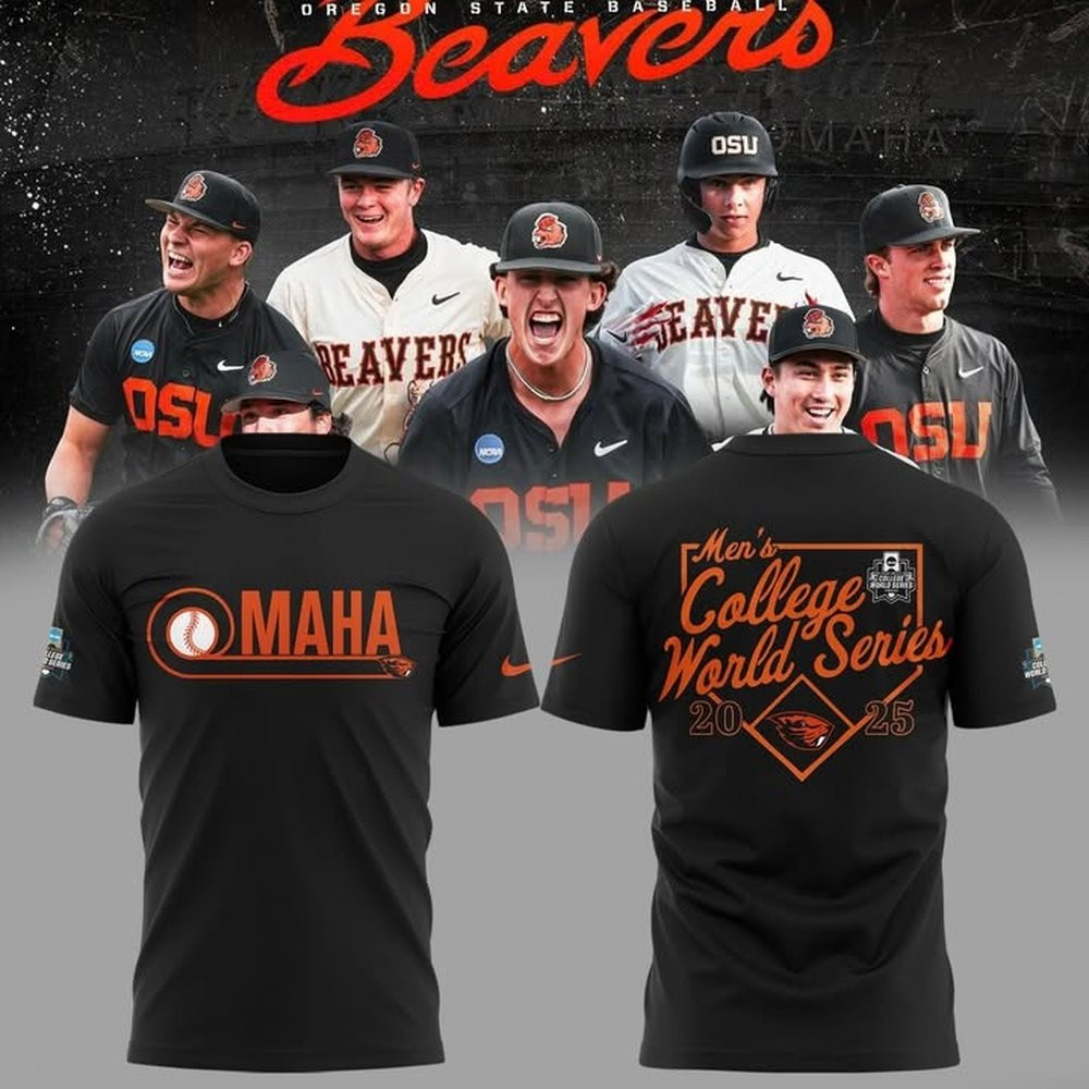 Oregon State Baseball Men's College World Series 2025 T-Shirt Gifts For Baseball Fans