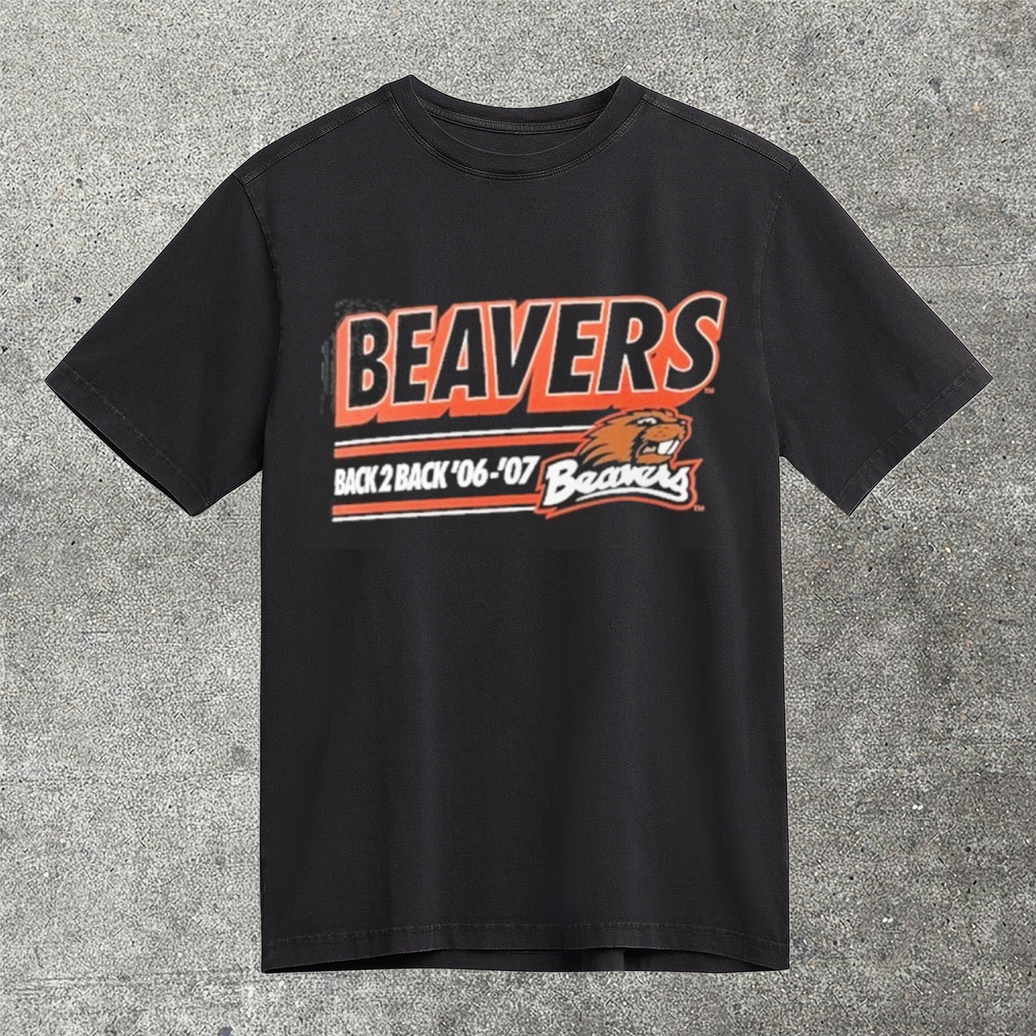 Oregon State Beavers Back 2 Back T-Shirt NCAA College Football Fan Gear Best Gift For Beavers Fans