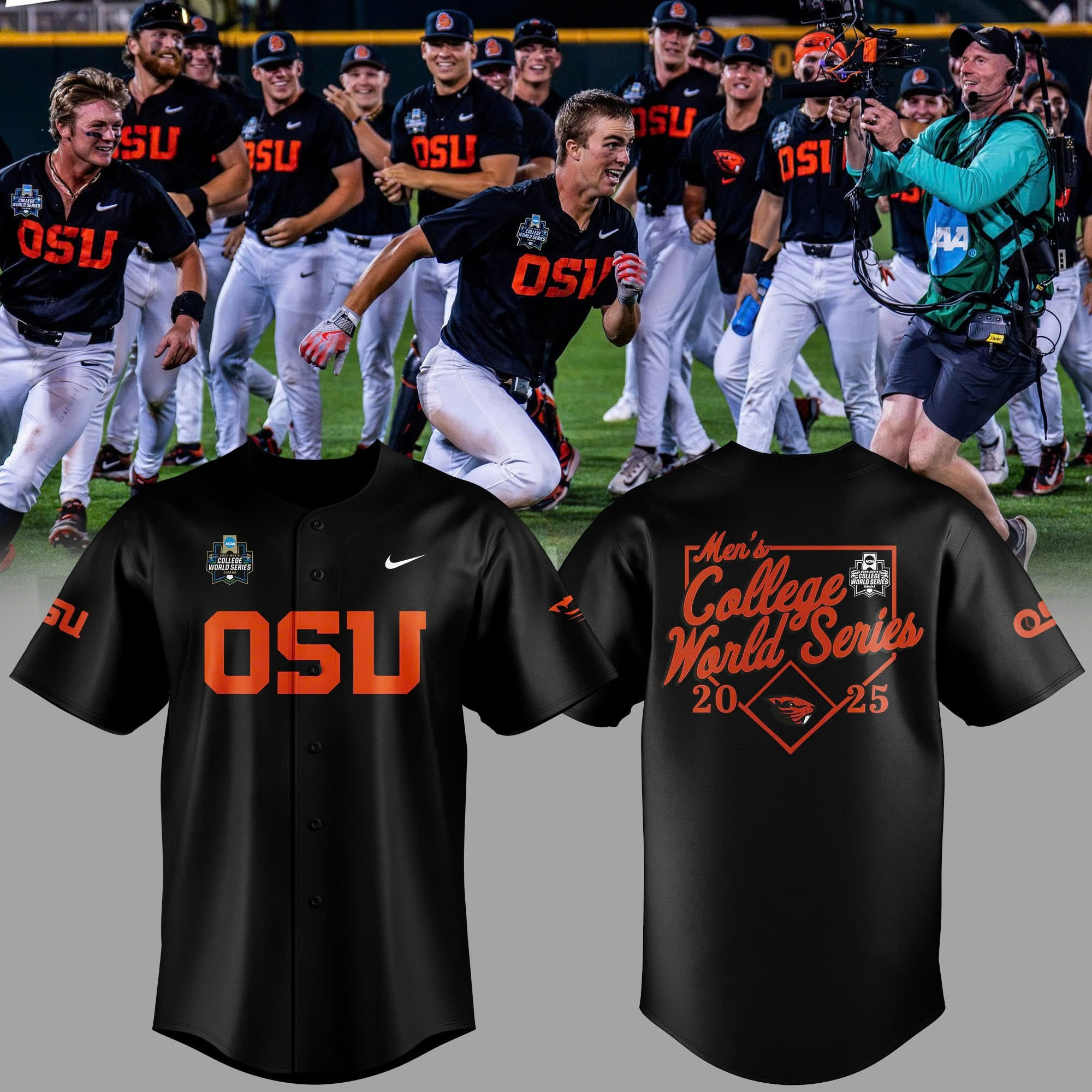 Oregon State Beavers Baseball OSU Jersey Men's College World Series 2025 Fan Merch Gifts