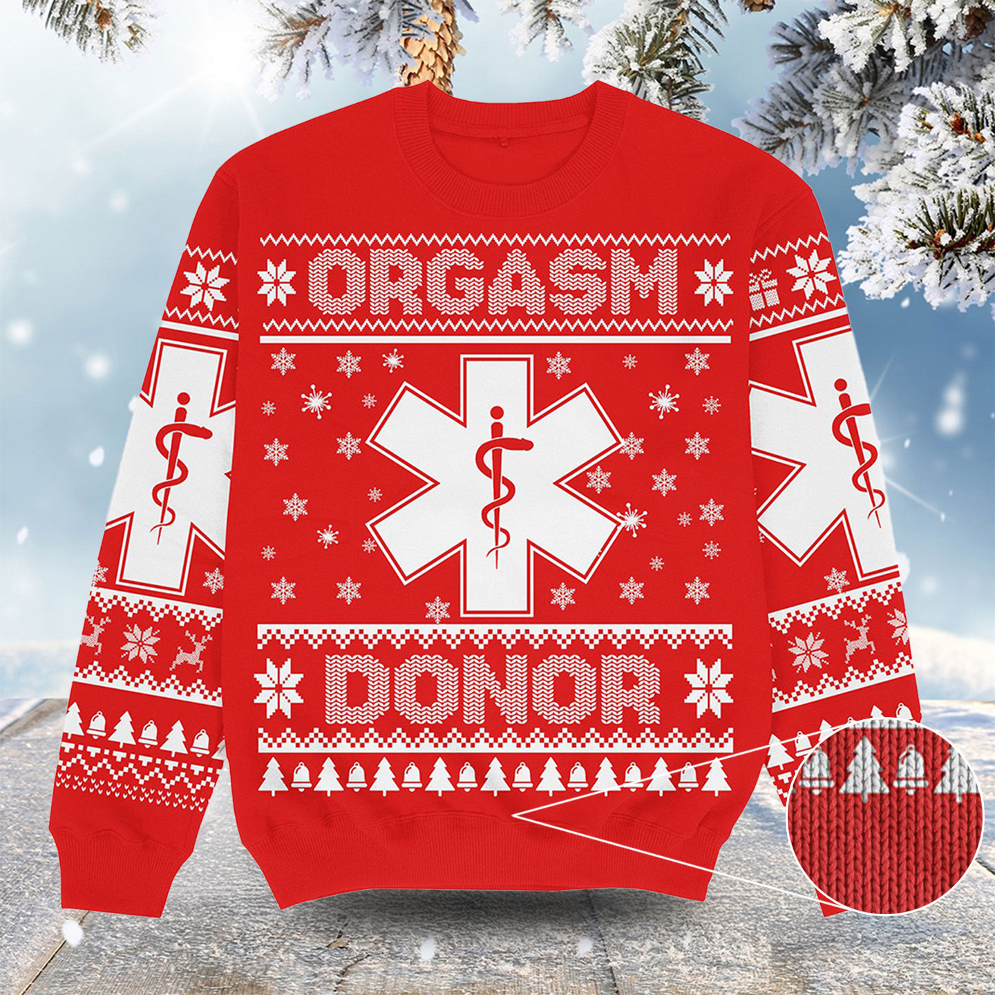 Orgasm Donor Christmas Ugly Sweater Cute Xmas Clothing Best Gift For My Brother
