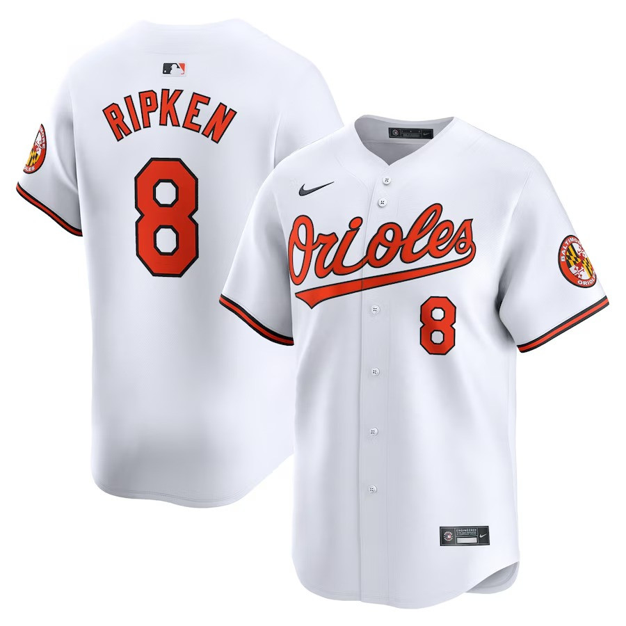 Orioles Cal Ripken Jr. White Home Player Jersey Gift Ideas For Baseball Players