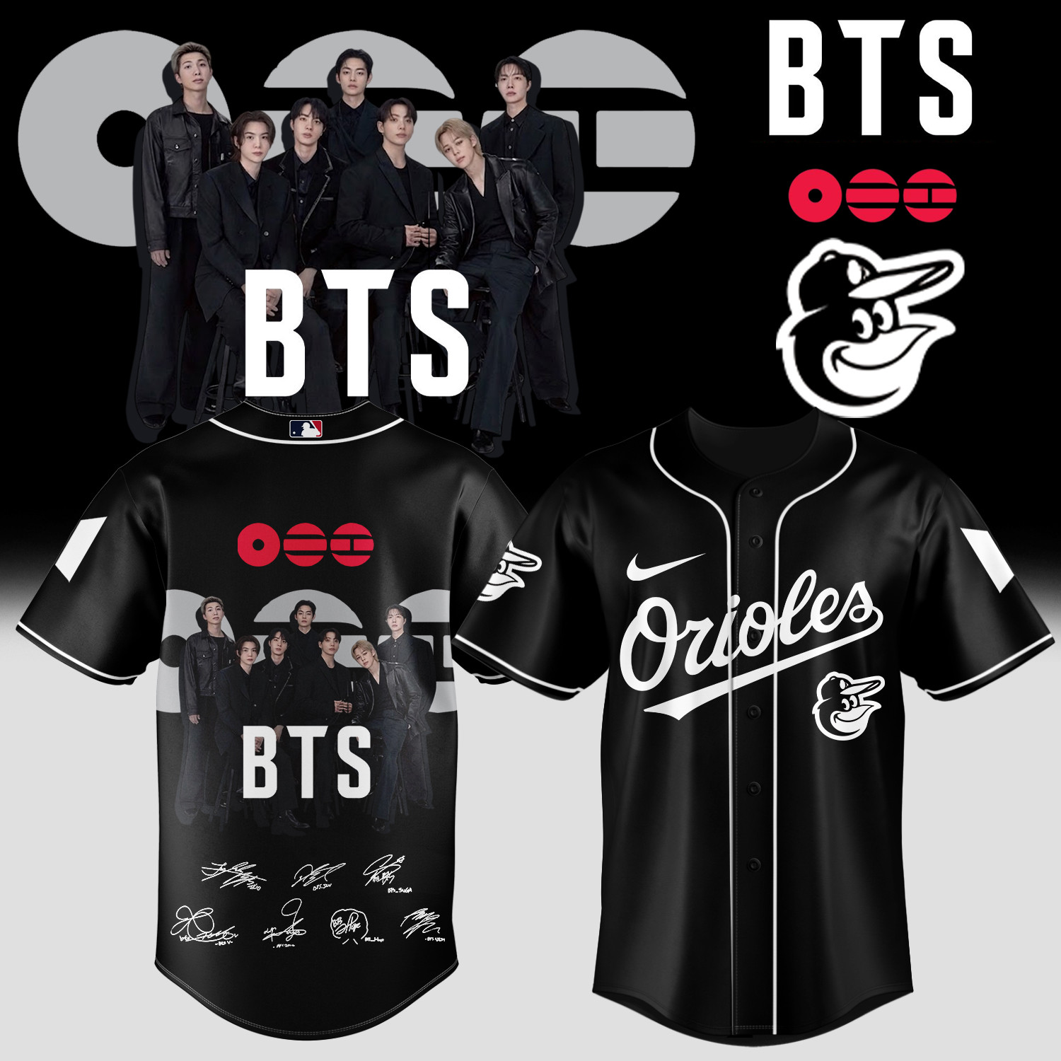 Orioles x BTS Arirang World Tour 2026 Jersey Baseball Clothes 2026 MLB Playoffs Gear For Him