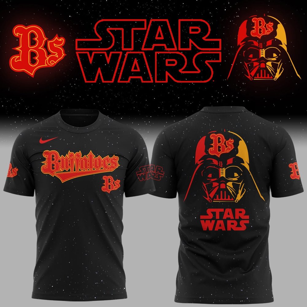 Orix Buffaloes Star Wars Limited Edition Black T-Shirt Orix Buffaloes Merch Best Baseball Fans Gift Ideas