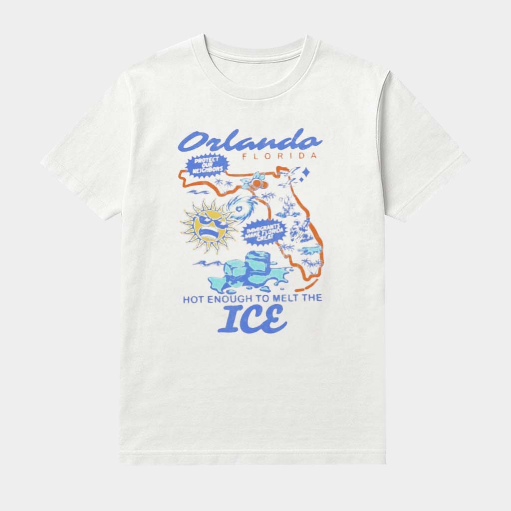 Orlando Florida Lost Bros Hot Enough To Melt The ICE Shirt Funny Anti ICE Merch Gifts