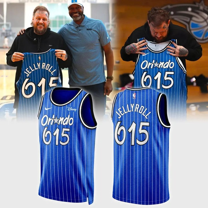 Orlando Magic x Jelly Roll 615 Basketball Jersey NBA Swingman Jersey Fan Merch