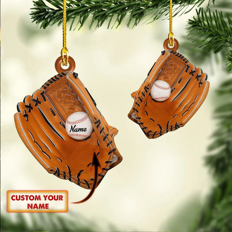 Ornament Baseball Glove  Ornament Christmas  Gift for Baseball Son