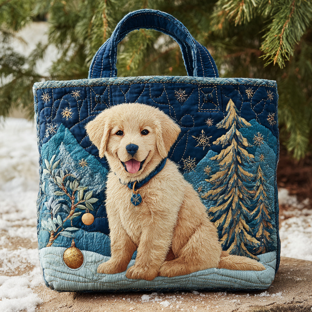 Ornament Golden Retriever Quilted Tote Bag Present Ideas For Dog Owners