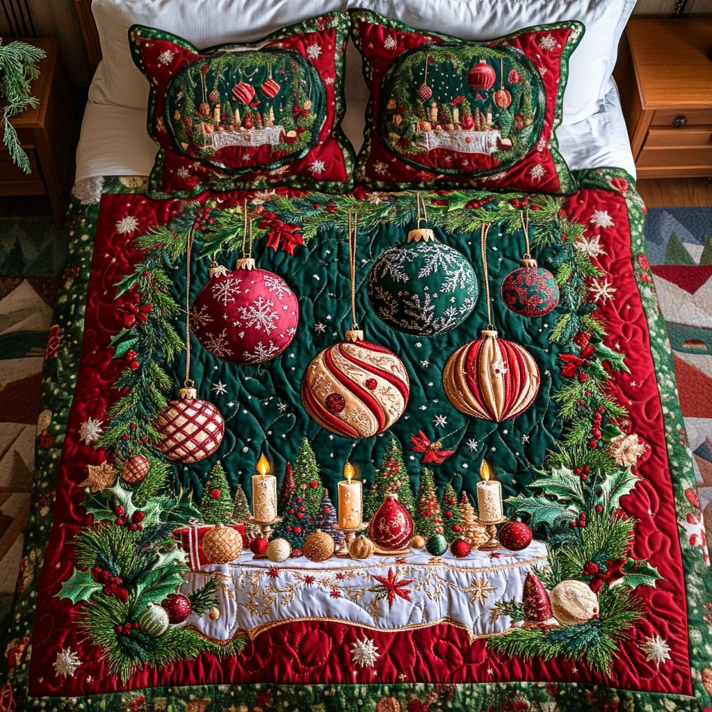 Ornament Magic Quilted Bedding Set King Size Duvet Cover Useful Gifts For Mom