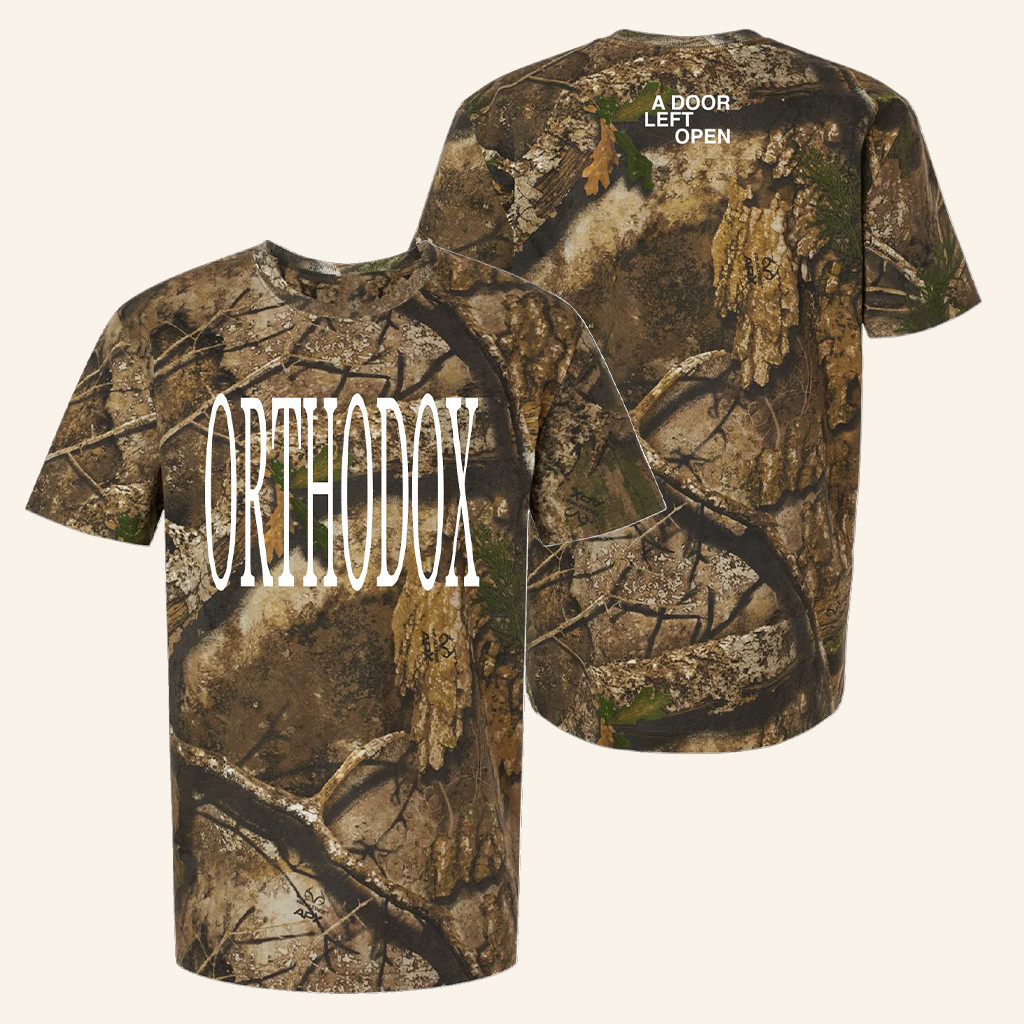 Orthodox Merch A Door Left Open Camo T-Shirt Gifts Ideas For Husband