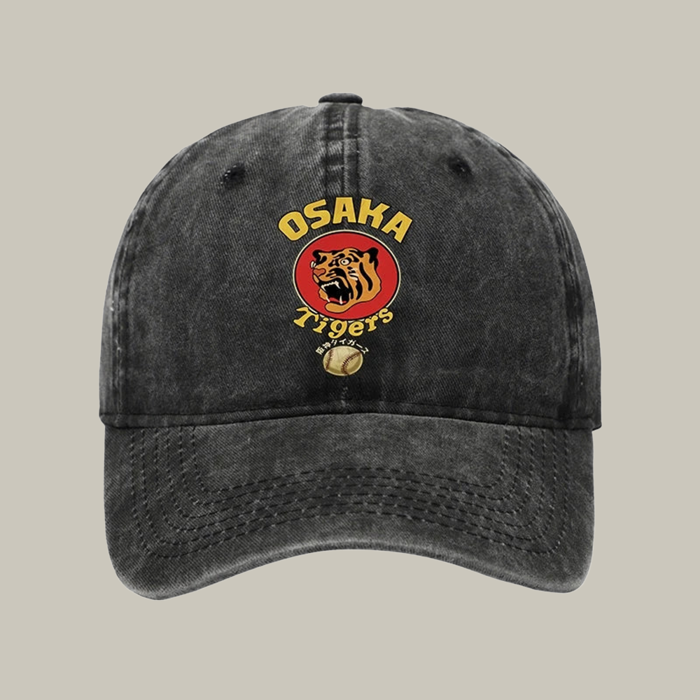 Osaka Tiger Baseball Washed Cap Cool Baseball Caps Christmas Gifts For Him