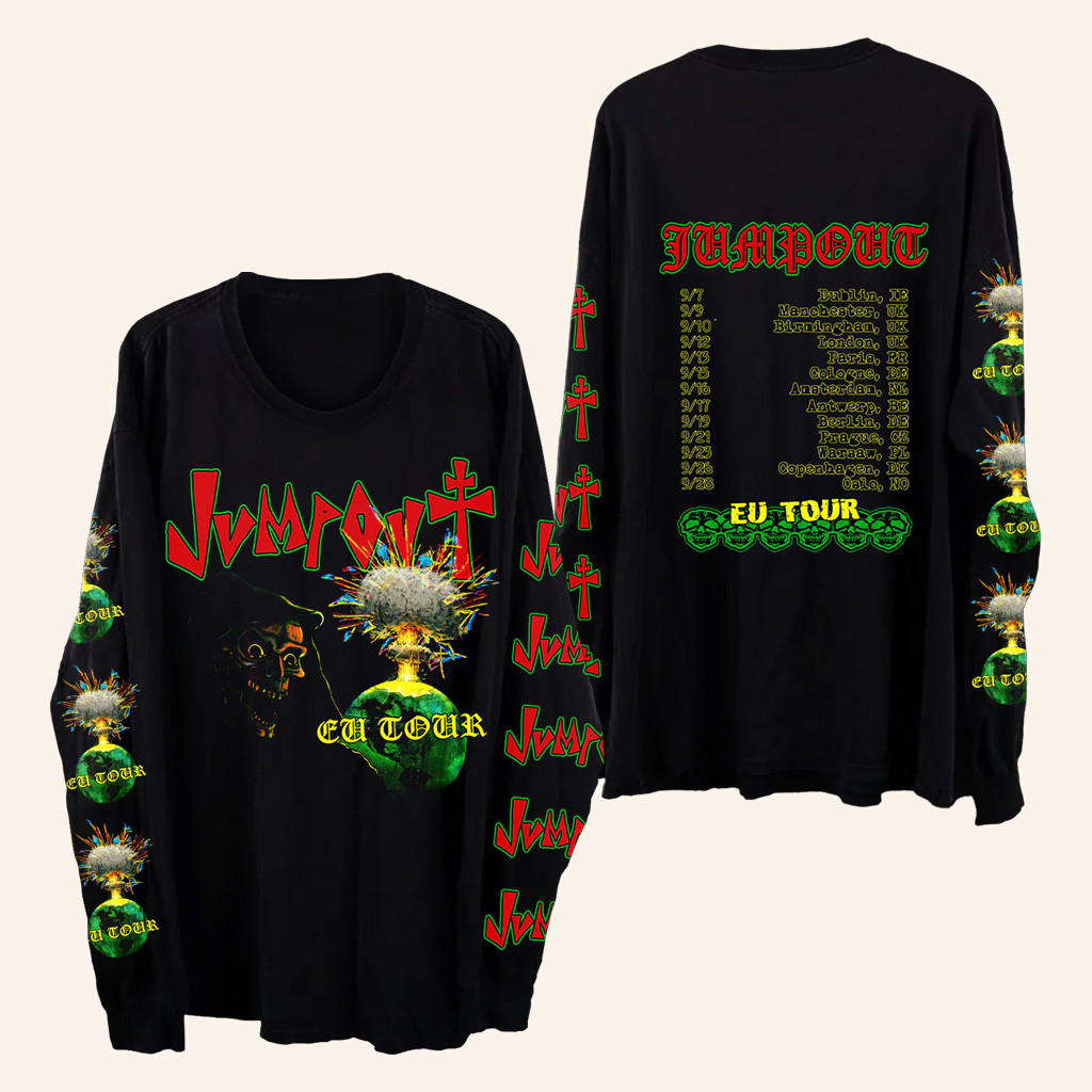 OsamaSon Merch End Times Jumpout EU Tour Long Sleeve Shirt Music Gift Ideas For Guys OsamaSon Merch End Times Jumpout EU Tour Long Sleeve Shirt Music Gift Ideas For Guys