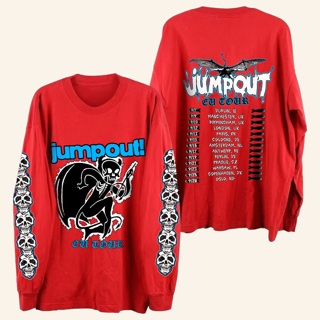 OsamaSon Merch Little Devil Jumpout EU Tour Long Sleeve Shirt Good Gifts For Boyfriend OsamaSon Merch Little Devil Jumpout EU Tour Long Sleeve Shirt Good Gifts For Boyfriend