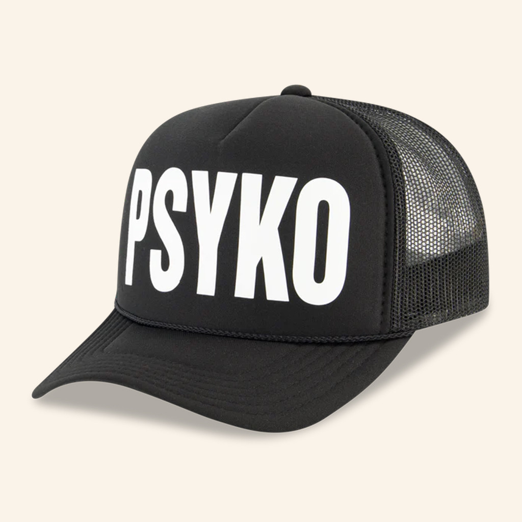 Osamason Merch Psyko Trucker Hat Black Gift Ideas For Rap Lovers