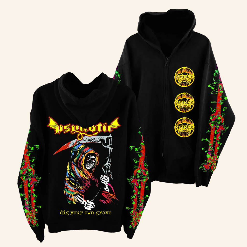 Osamason Merch Reaper Zip Hoodie Black Best Gift For Hip Hop Fan