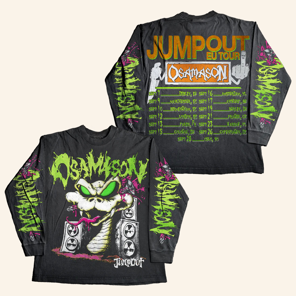 OsamaSon Merch Snake Jumpout EU Tour Long Sleeve Shirt Music Gift Ideas For Guys OsamaSon Merch Snake Jumpout EU Tour Long Sleeve Shirt Music Gift Ideas For Guys