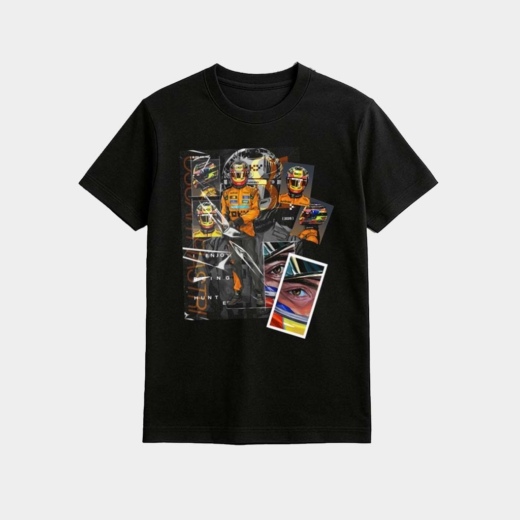 Oscar Piastri Mclaren F1 2026 Racing I Enjoy Being Hunted Shirt Oscar Piastri Merch Fan Gifts