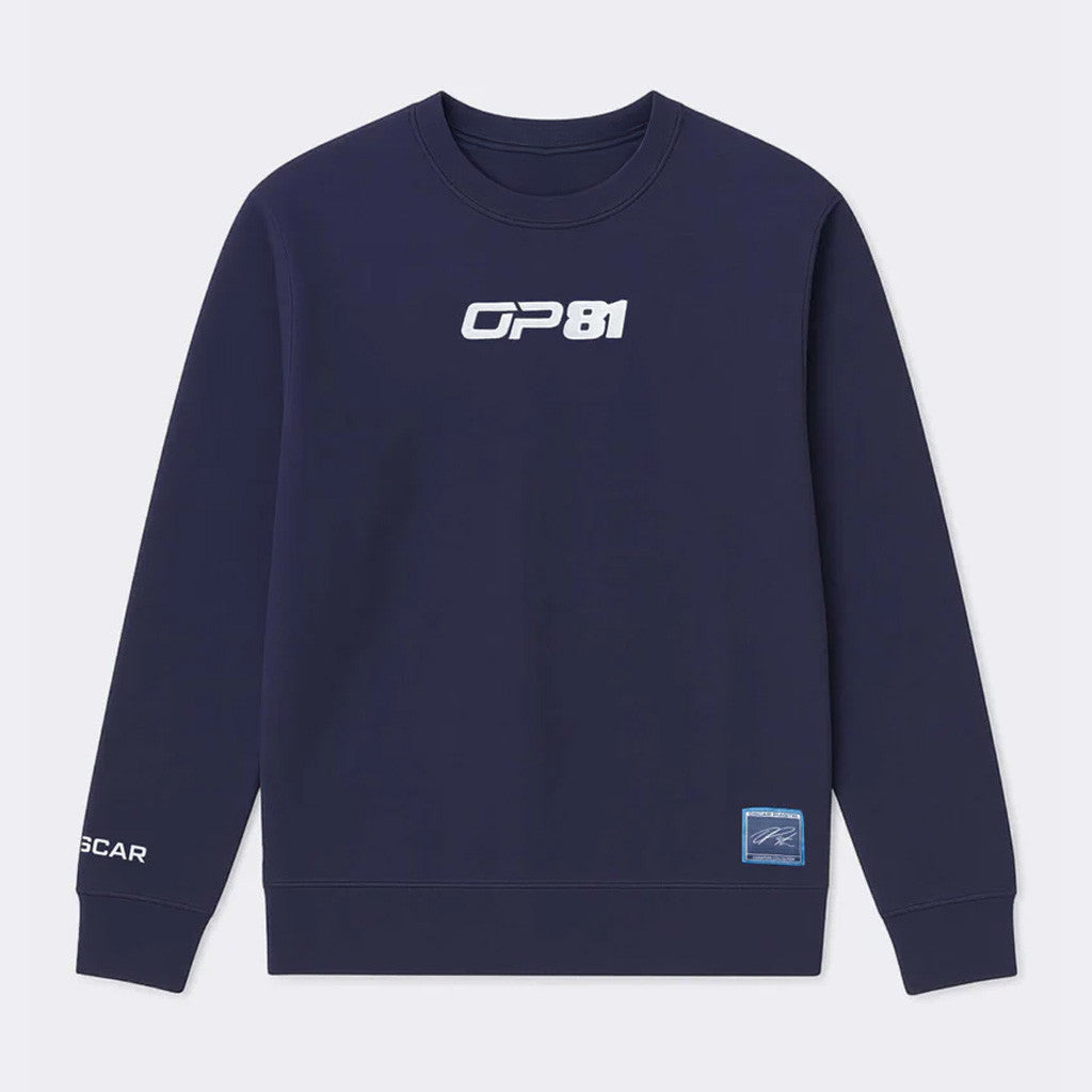 Oscar Piastri Merch Signature Sweatshirt Navy Gifts For Racing Fans Oscar Piastri Merch Signature Sweatshirt Navy Gifts For Racing Fans