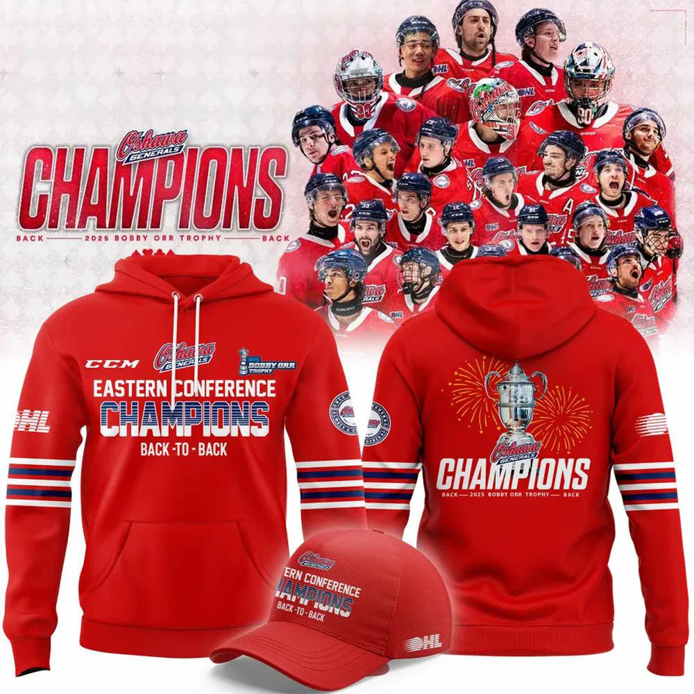 Oshawa Generals 2025 Bobby Orr Trophy Champions Hoodie Gift For Hockey Fans