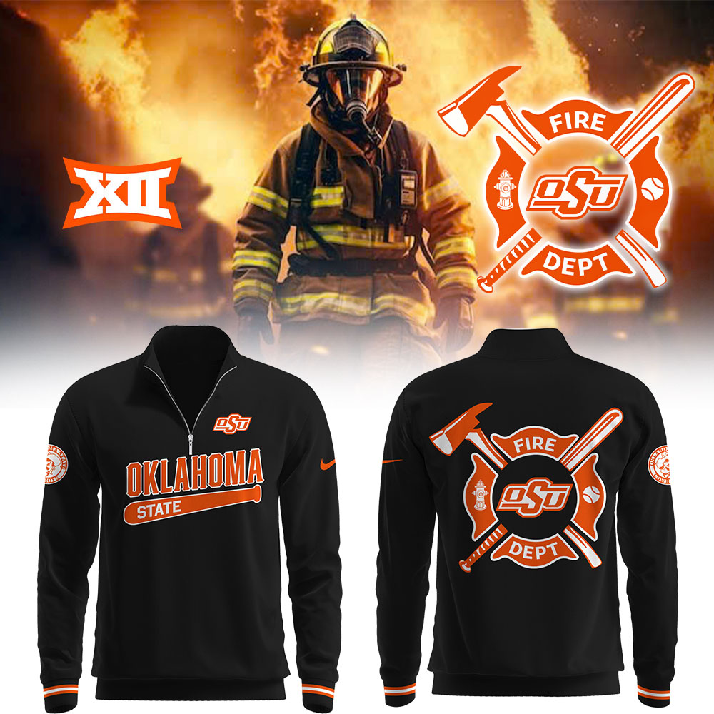 Osu Baseball X Firefighter Appreciation Zipper Sweatshirt Baseball Father's Day Gifts
