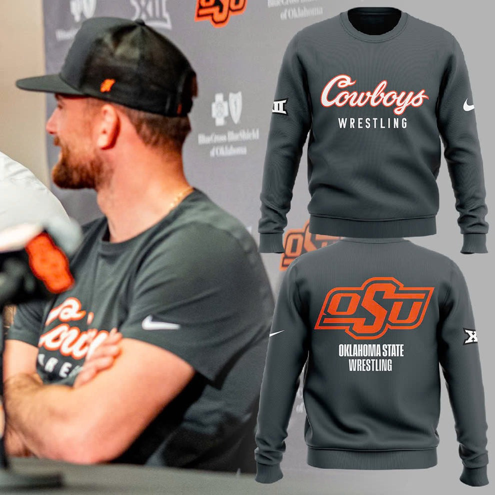 OSU Cowboy Wrestling Sweatshirt Oklahoma State Wrestling Merch Apparel