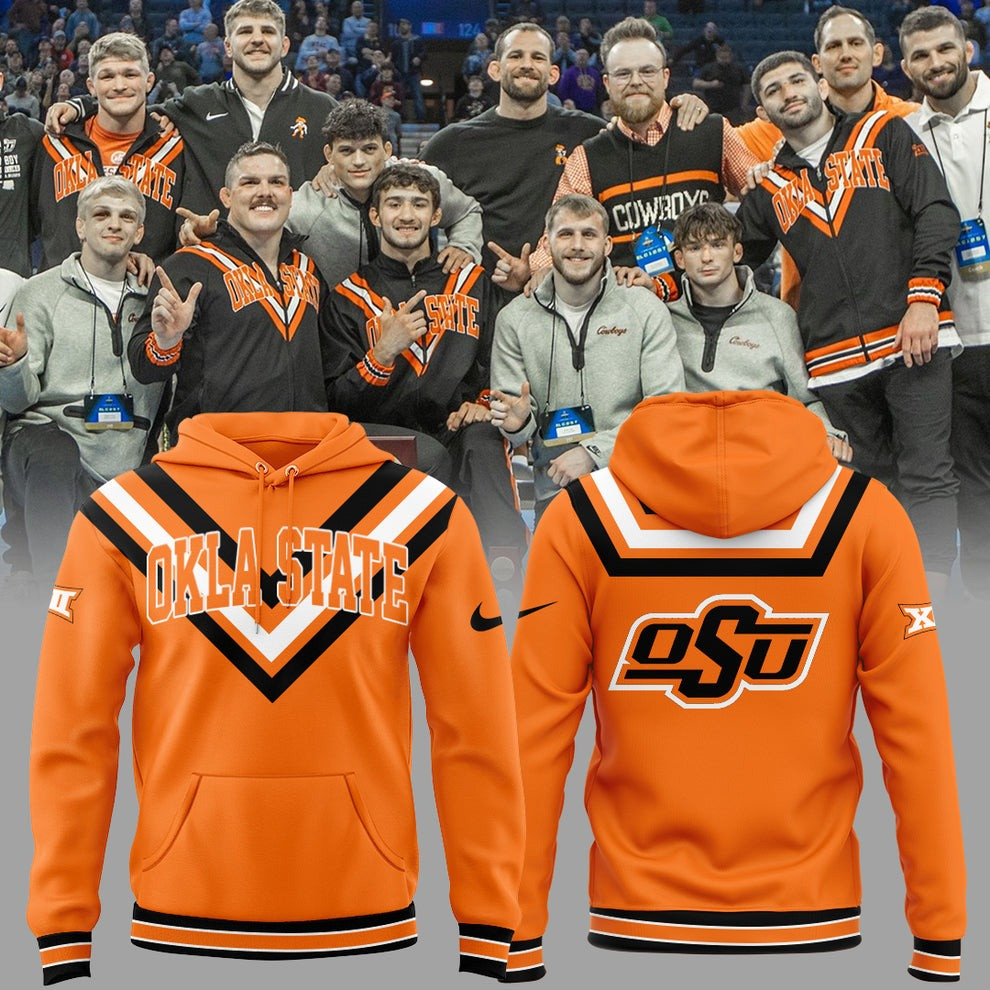 OSU Cowboys Wrestling Orange Hoodie Oklahoma State Hoodie Merch Clothing Gifts