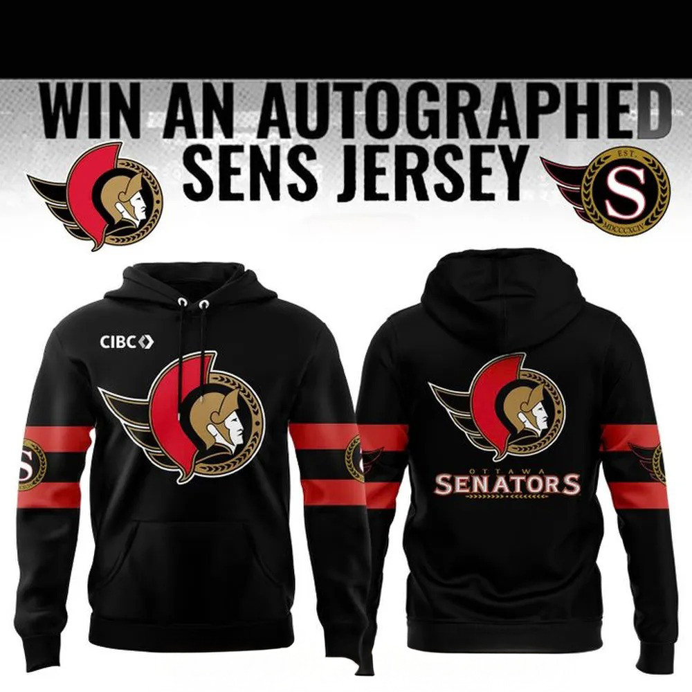 Ottawa Senators Official Team 2025 Hoodie Gift Ideas For Hockey Fans