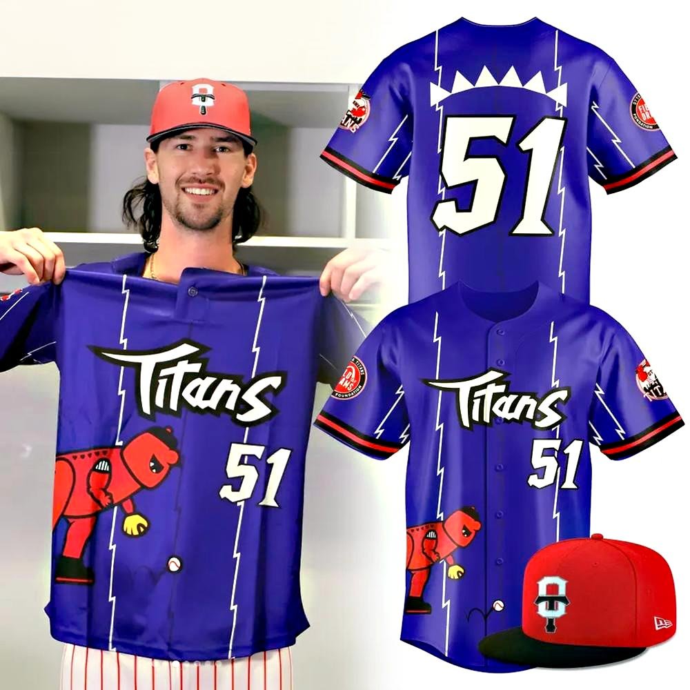 Ottawa Titans Dino Day Limited Edition Baseball Jersey Presents For Baseball Lovers