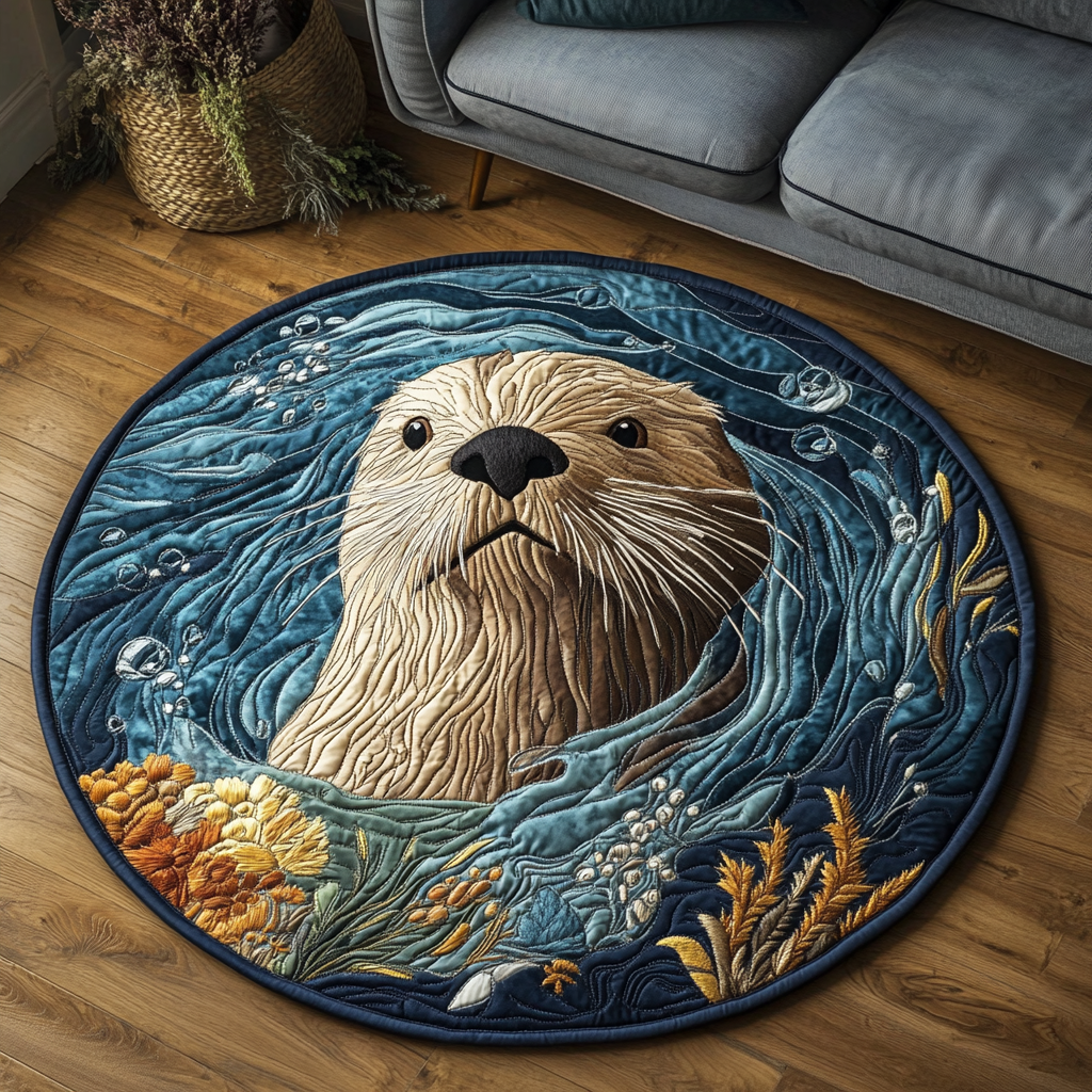 Otter Joy Quilted Round Mat Entryway Ideas Things Teens Need For Christmas