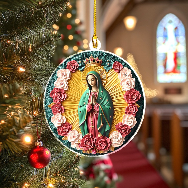 Our Lady of Guadalupe Embrace Christmas Ornament Decor Xmas Ideas For My Wife
