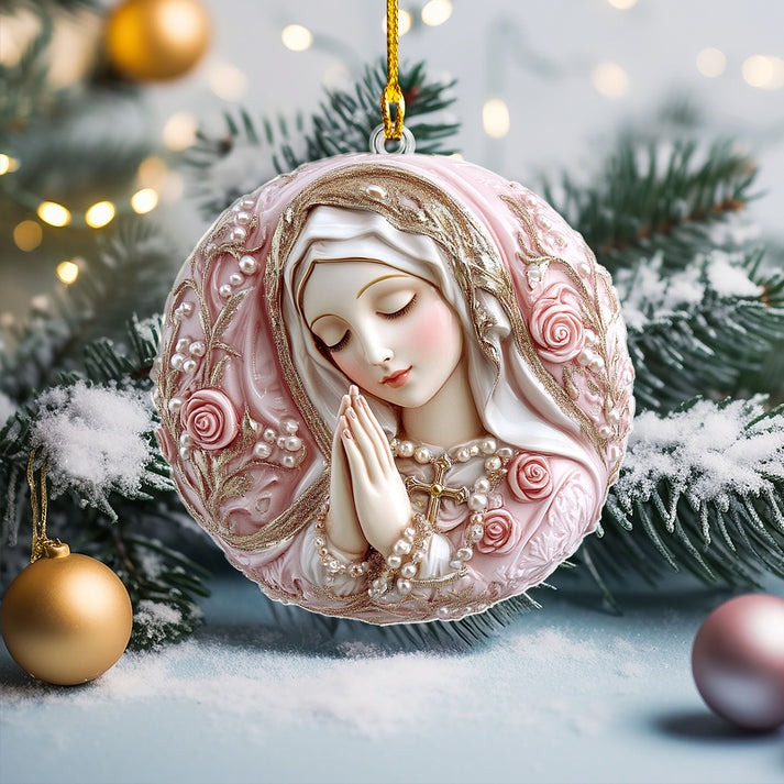 Our Lady Of The Rosary Christmas Ornament Romantic Xmas Gifts For Wife