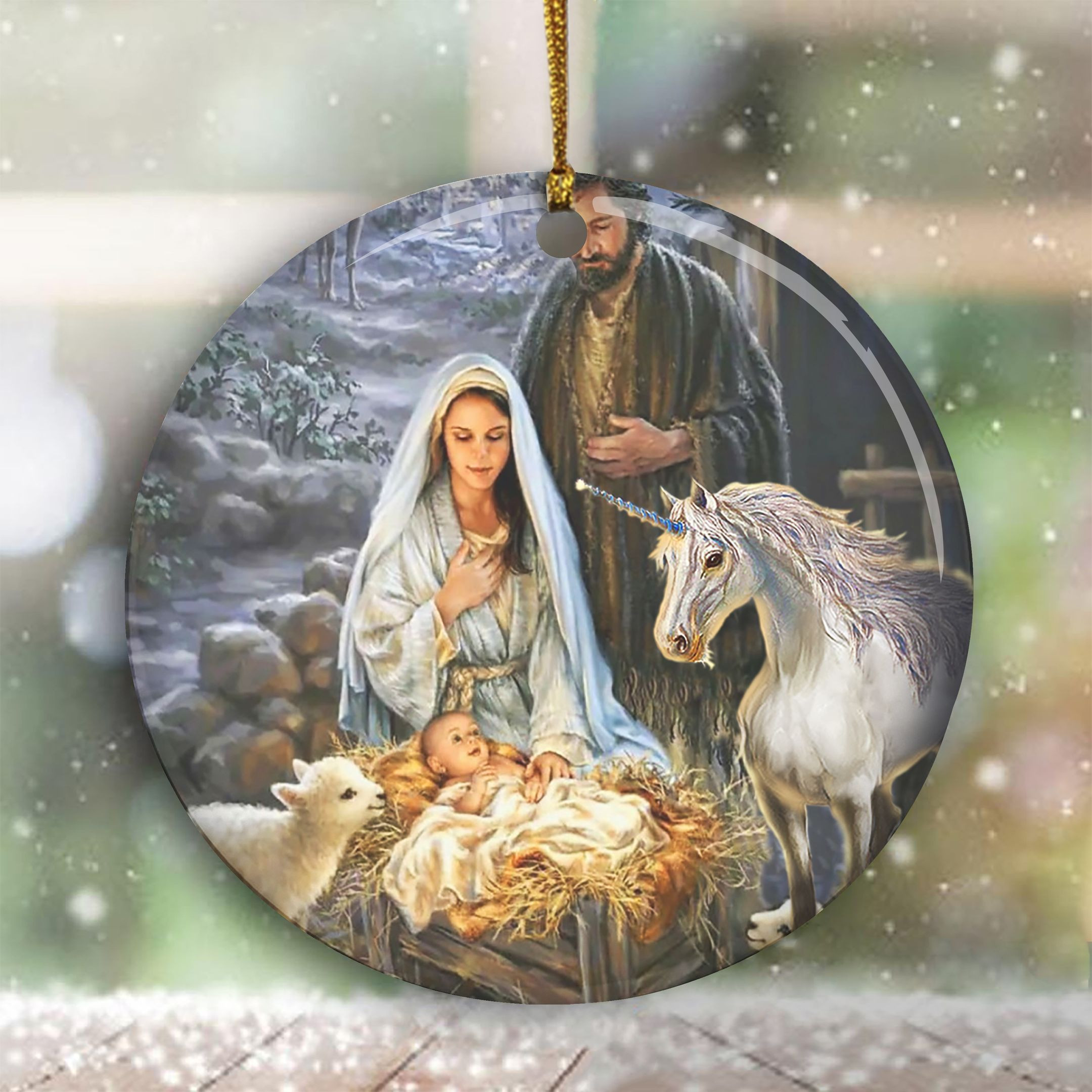 Our Savior Is Born Jesus Christmas Ornament Birth Of Jesus Christian Ornament Decor 2024