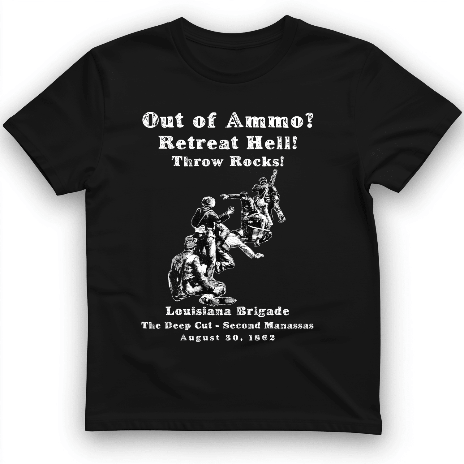 Out Of Ammo Throw Rocks T-Shirt Trendy Clothes Ideas gifts For Men