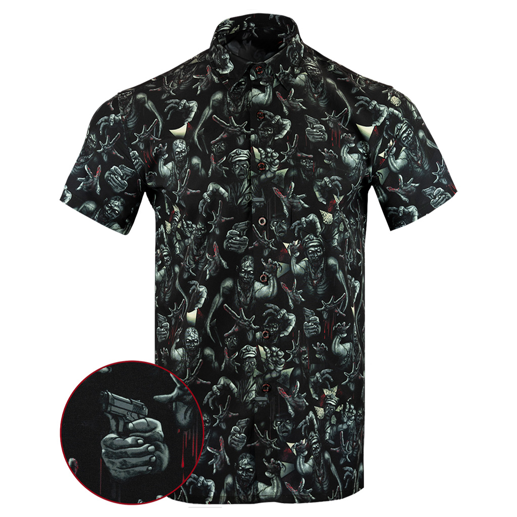 Outbreak Button Down Shirt Tactical Hawaiian Shirt Gifts For Brother In Law
