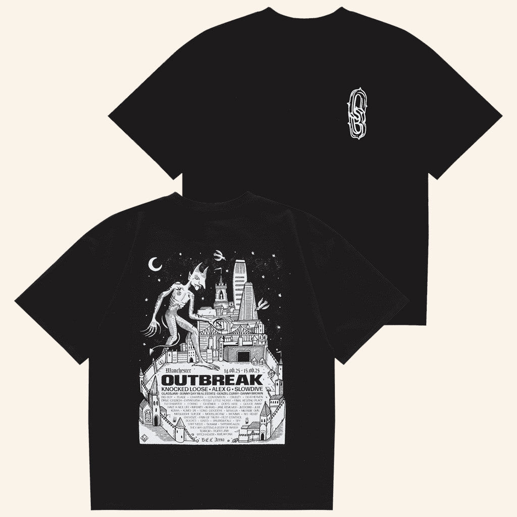 Outbreak Merch Outbreak 25 Manchester Black T-Shirt Gifts For Father