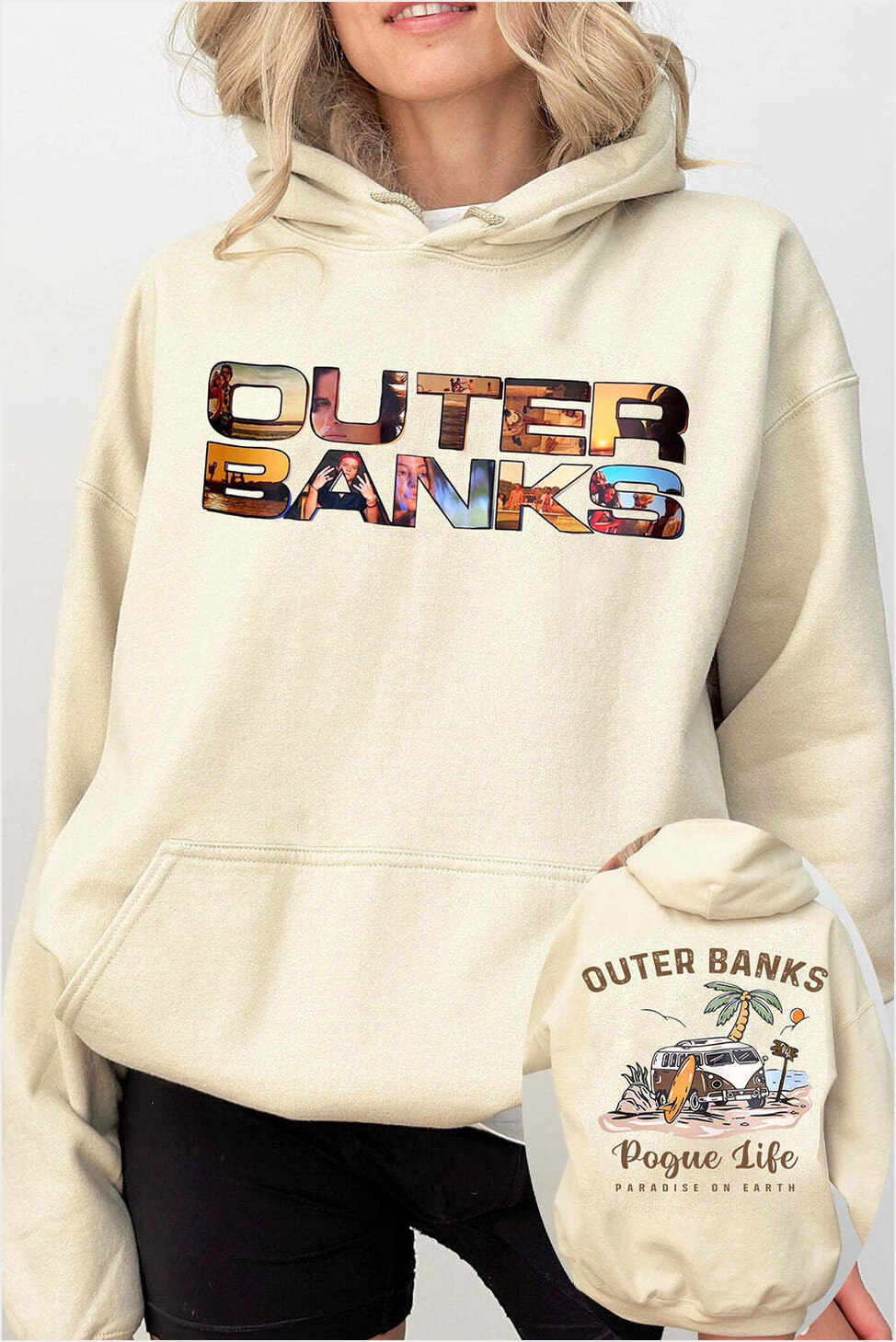 Outer Banks Rogue Life Fleece Hoodie For Women Gifts For Her Trendy Merch