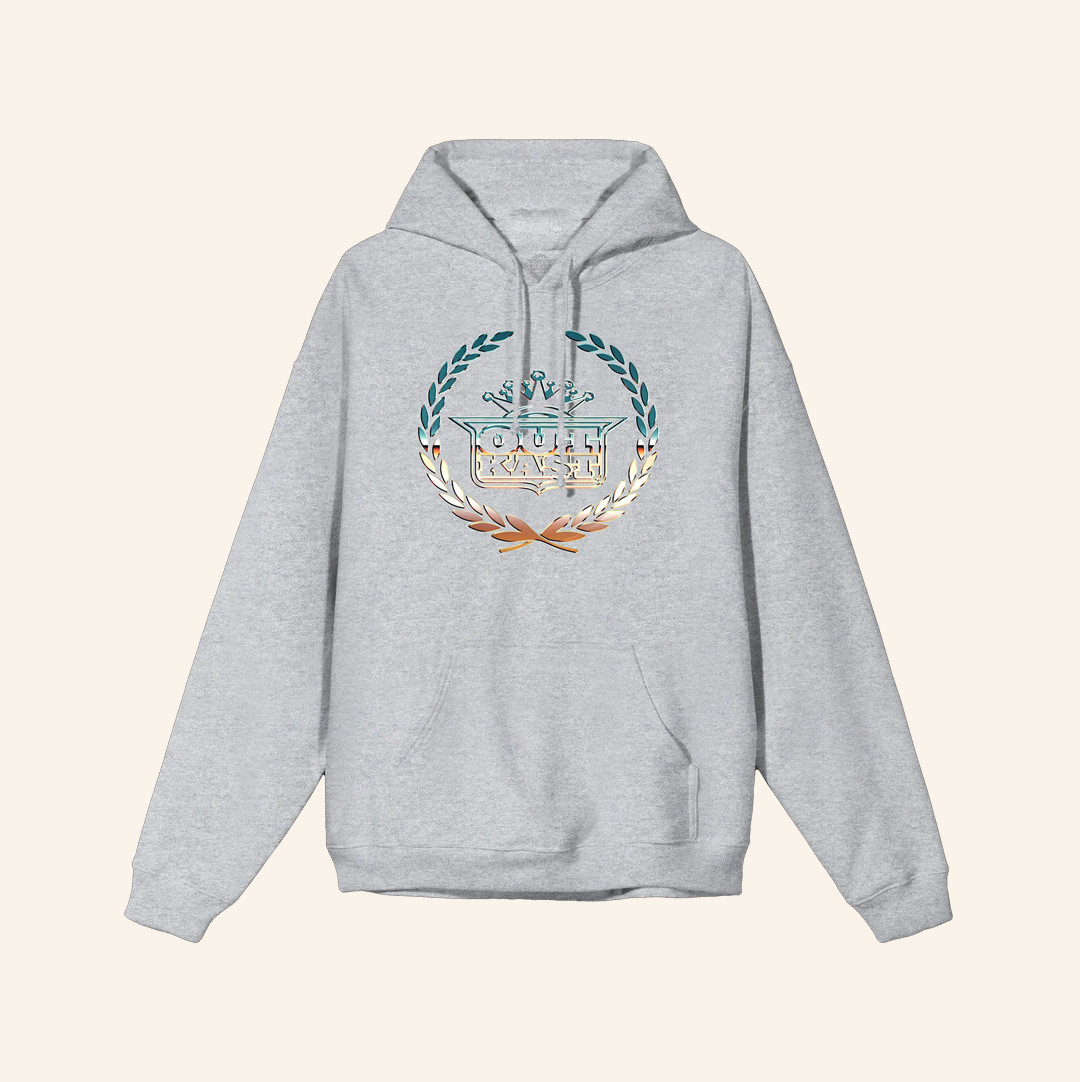 Outkast Store Merch Hood Ornament Grey Hoodie Outkast Store Merch Hood Ornament Grey Hoodie
