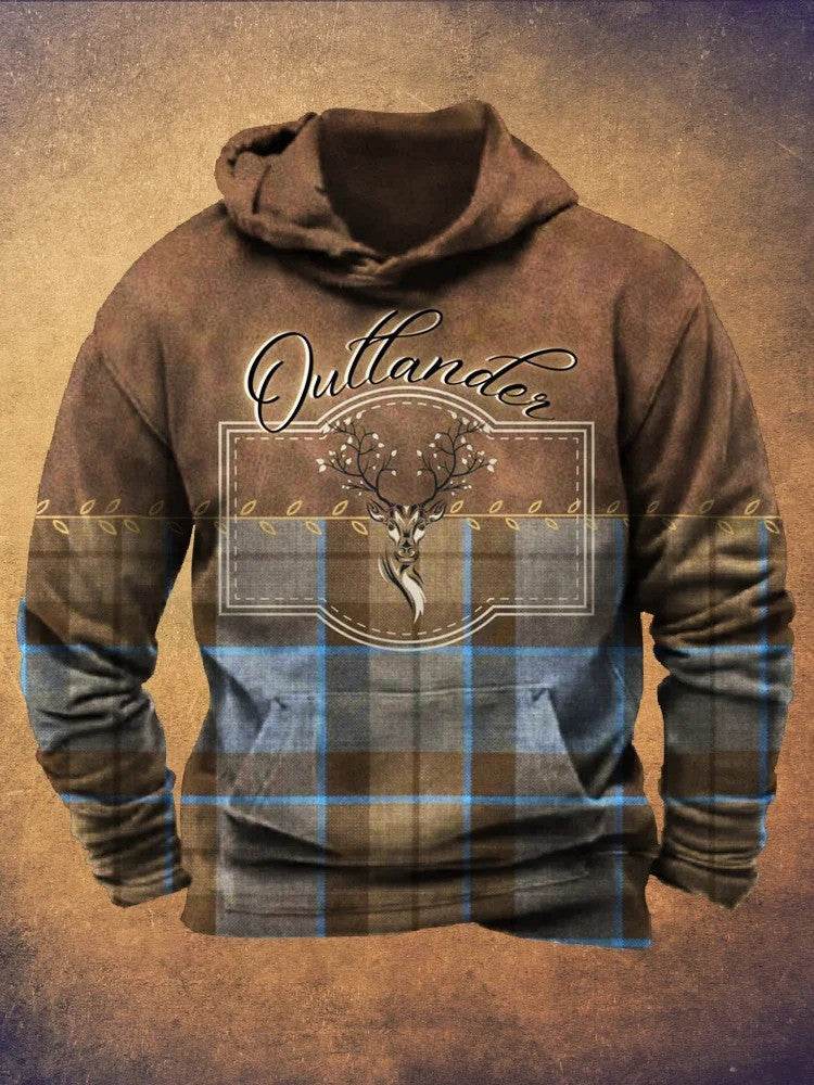 Outlander Merch Hoodie Deer Sassenach Hoodie Father's Day Gift for Husband Outlander Merch Hoodie Deer Sassenach Hoodie Father's Day Gift for Husband