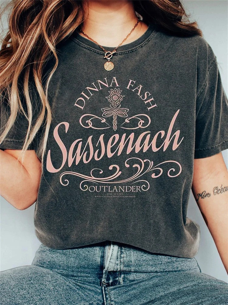 Outlander Merch Shirt Dinna Fash Sassenach Outlander T-Shirt Birthday Gift for Husband