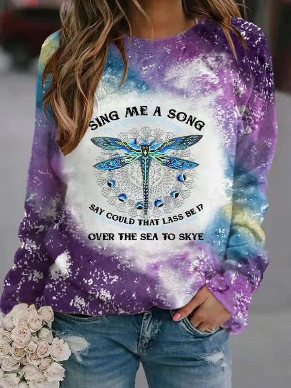 Outlander Merch Tie Dye Sweatshirt Dragonfly Sing Me A Song Outlander Sweatshirt Sassenach Merch Outlander Merch Tie Dye Sweatshirt Dragonfly Sing Me A Song Outlander Sweatshirt Sassenach Merch