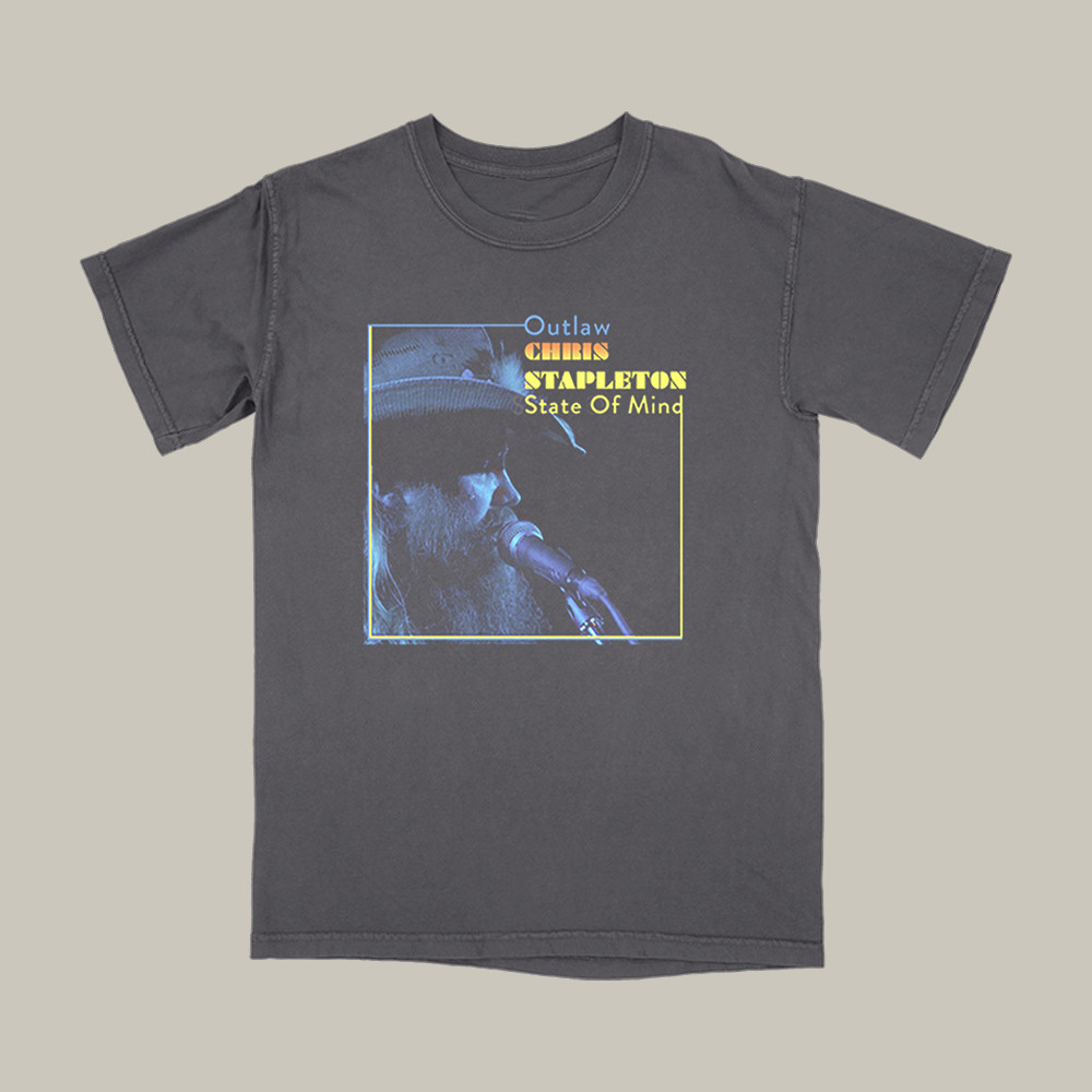 Outlaw State Of Mind T-Shirt Chris Stapleton Clothes Present For Music Buffs
