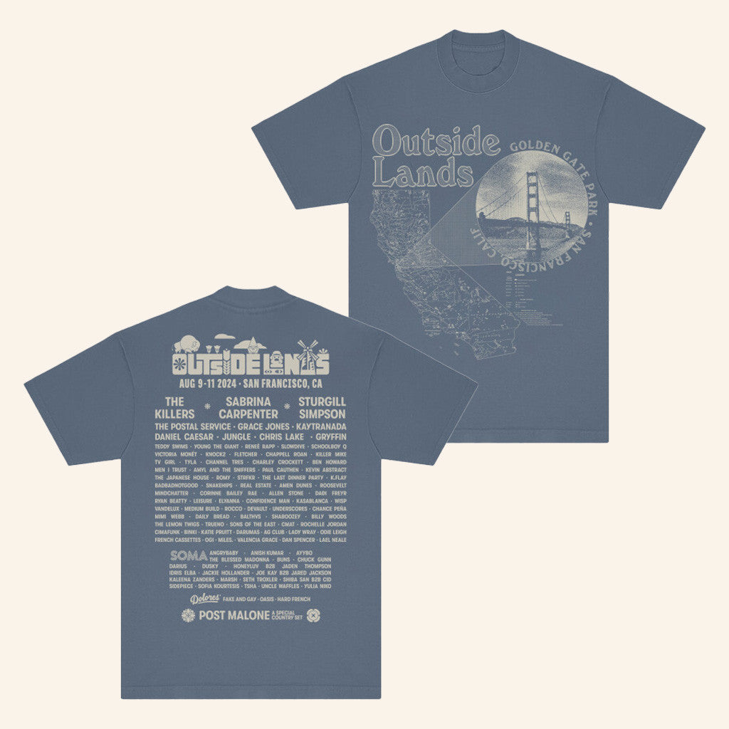 Outside Lands Merch Atlas Event T-Shirt Gifts For Husband