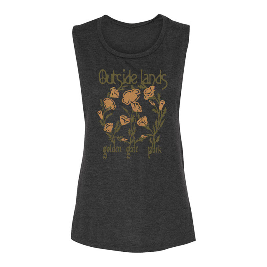 Outside Lands Merch Poppy Peace Sign Ladies Muscle Tank Gifts For Wife Outside Lands Merch Poppy Peace Sign Ladies Muscle Tank Gifts For Wife